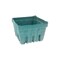 Pactiv Corp. 5.5 in. x 5.5 in. x 3.25 in. Quart Berigard Molded Fiber Berry Basket - Green (297/Carton)